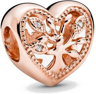 Anhänger Roségold, Messing, Perle, Zirkonia, Damen - Bild 1