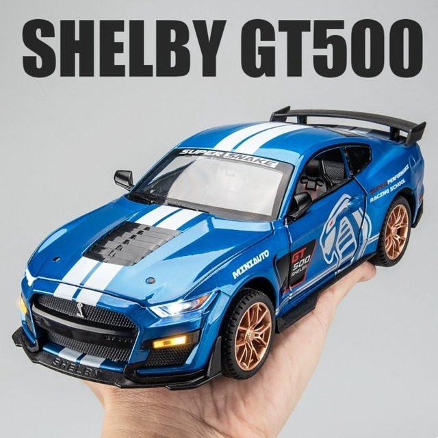 MAKEDA Mustang Shelby GT500, Spielzeugauto, 1:24, mit Licht und Sound - Bild 1