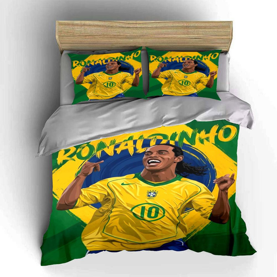 Haisilk Moon Bettwäscheset Brasilien CBF Logo mit Bettbezug und Kissenbezügen, Mehrfarbig, B/H: 135 x 200 cm - Bild 2
