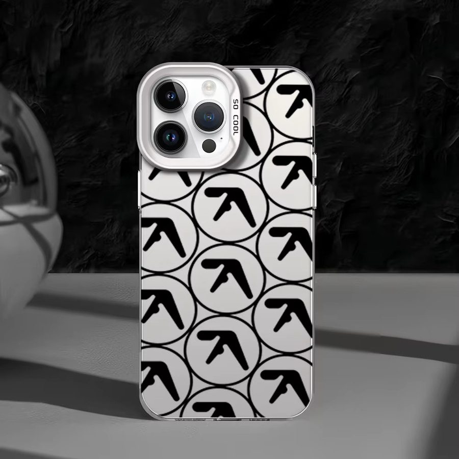 Funda Aphex Twins Symbol Logo Handyhülle für iPhone 16 15 14 13 12 Pro Max Plus mit Objektiv Kreis IMD Laser Shell - Bild 2