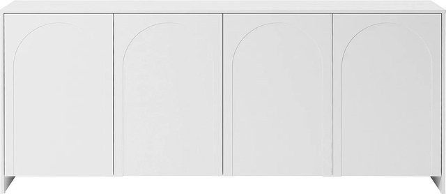 Vente-unique Sideboard Nalyra Modern Weiß Breite: 198 cm - Bild 1