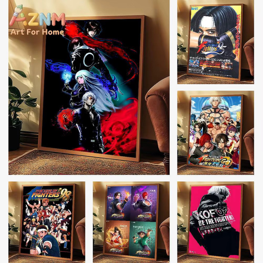 Kayou The King Of Fighters Poster, selbstklebender und wasserfester Wandaufkleber, mehrfarbig, rechteckig - Bild 2