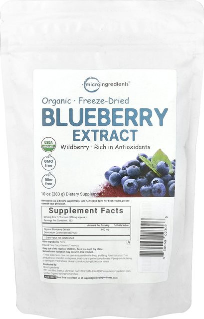 Micro Ingredients Blaubeerextrakt gefriergetrocknet Bio 283 g - Bild 1
