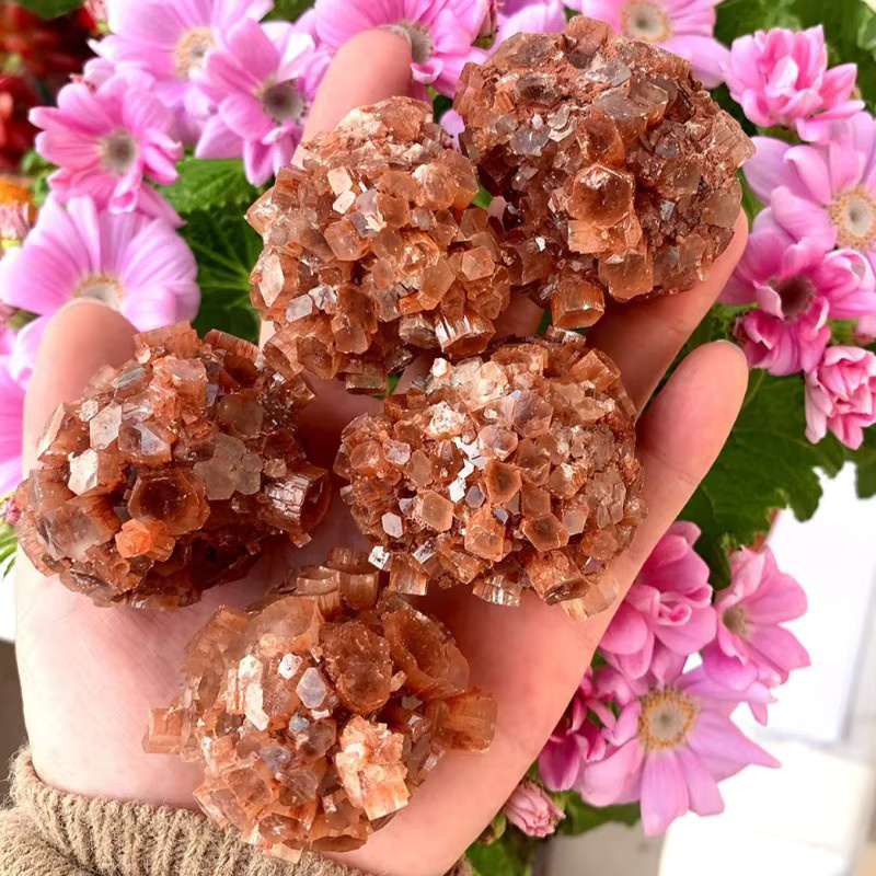 Aragonit-Kristallcluster von CrystalHola als natürliche Mineralprobe und Dekosteine für deine Heimdekoration - Bild 5
