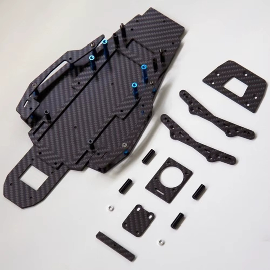 Tamiya RC Carbon Fiber Chassis Rahmen Kit, Zubehör, Fahrzeuge - Bild 2