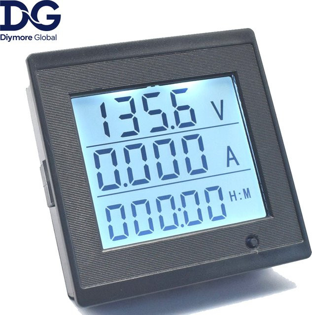 diymore Digitales LCD Multifunktions-Messgerät für Spannung und Strom DC 6-200V 20A mit Display und Alarmfunktion - Bild 1