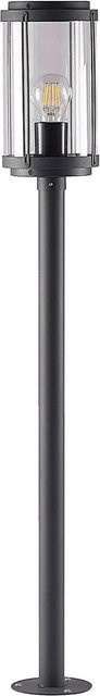 Lindby Außenleuchte Ojali Modern aus Aluminium in Schwarz, 1-flammig, E27, IP44 spritzwassergeschützt - Bild 1