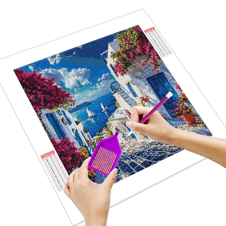 Huacan 5D-Diamantgemälde zum Selbermachen Landschaft und Stadt in Multicolour B/H: 20 x 20 cm - Bild 2