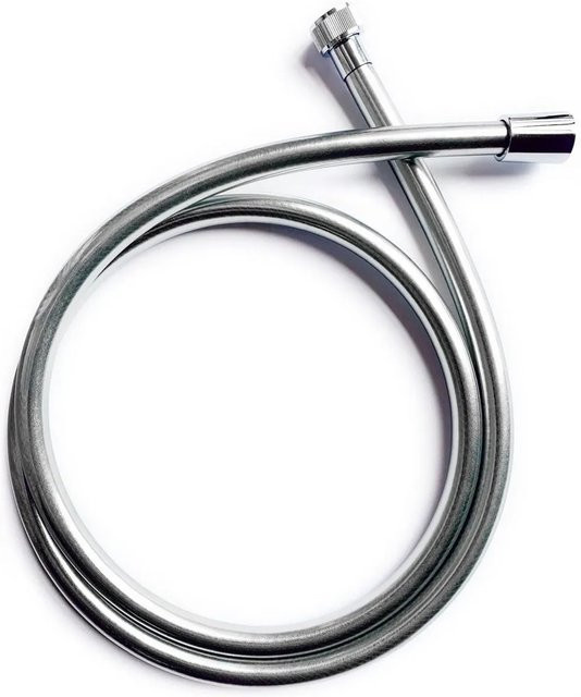 Euroshowers Duschschlauch Shiny Silber mit Anti-Twist Funktion, Länge: 150 cm, Anschluss: 1/2 Zoll - Bild 1