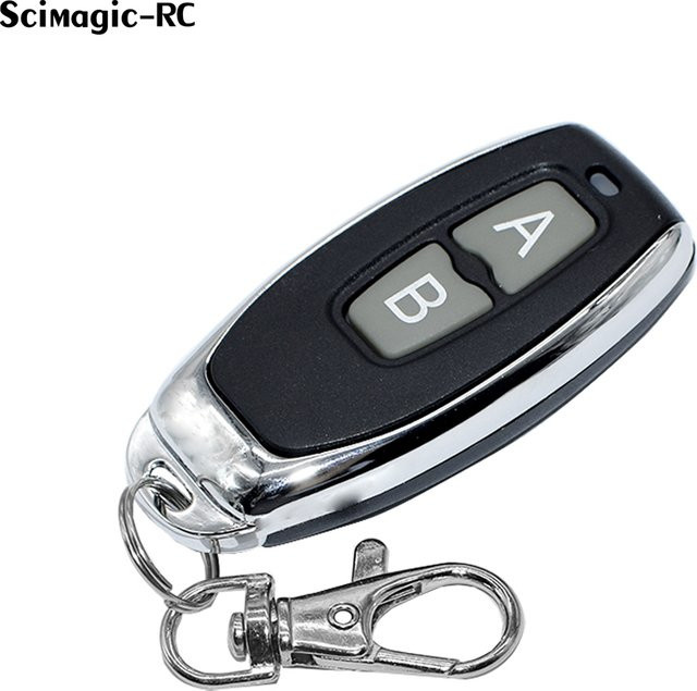 Scimagic-RC Handsender 433,92 MHz Fernbedienung für Festcode Garagentor und Türöffner in Schwarz - Bild 1