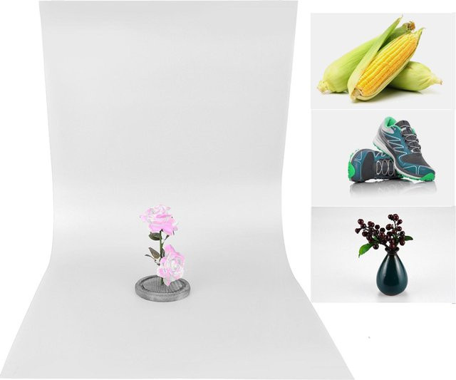 Shoemst Fotohintergrund aus mattiertem PVC in Weiß, B: 120 cm, H: 60 cm - Bild 1