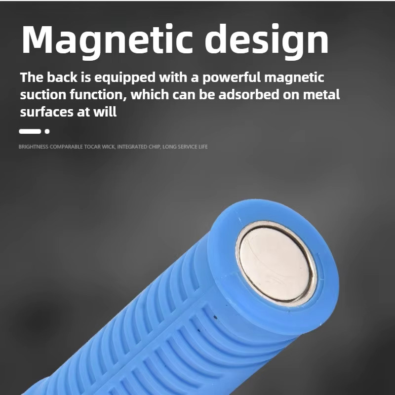 QHSPE Wiederaufladbare LED-Arbeitsleuchte mit Magnet und COB-Licht in Blau - Bild 5