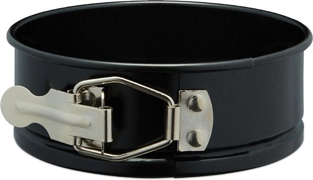 Relaxdays Springformen 5er Set aus Carbonstahl in Schwarz, antihaftbeschichtet, Höhe: 4,5 cm, Durchmesser: 12 cm - Bild 1