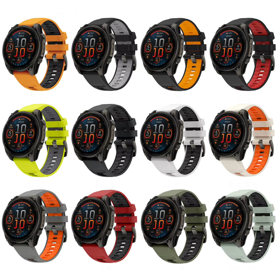 Garmin Uhrenarmband Silikon, Schwarz, Unisex - Bild 6