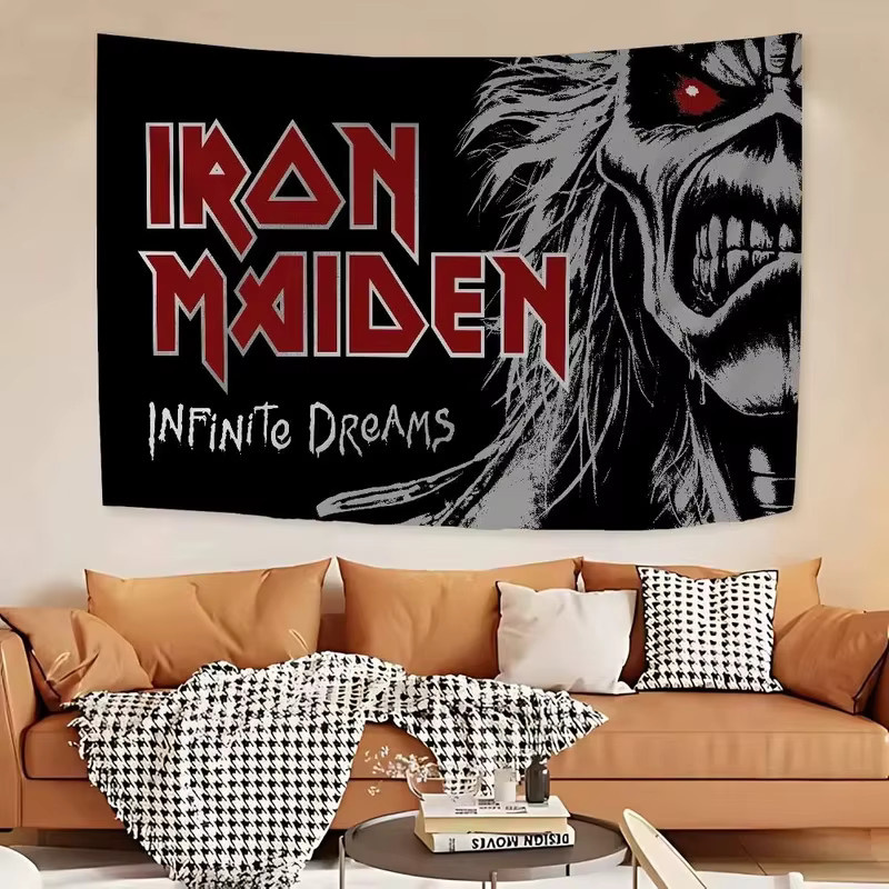 VIKAMA Iron Maiden Infinite Dreams Wandteppich Eddie Heavy Metal Wanddekoration Multicolour B: 60 cm, H: 40 cm - Bild 3