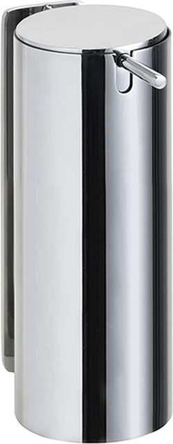 Brillantbad BEASY Seifenspender aus Edelstahl poliert in Silber oder Schwarz mit Pumpe und Klebebefestigung, Volumen: 300 ml, B/T/H: 12,0 x 6,6 x 16,5 cm - Bild 1
