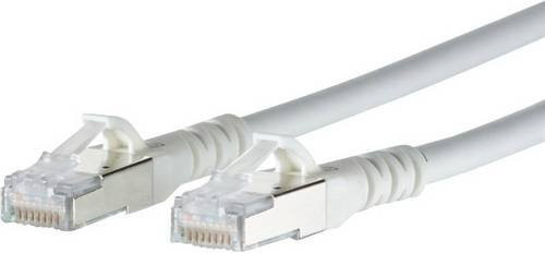 Metz Connect RJ45 Netzwerkkabel CAT 6a S/FTP Ethernet Patchkabel Weiß, Länge: 3,00 m - Bild 1