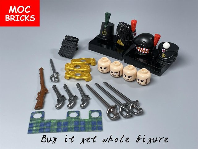 Yiran toy MOC Ziegel Bataillonskommandeur Napoleonische Kriege Figur, Bausteine, Einzelfigur - Bild 1