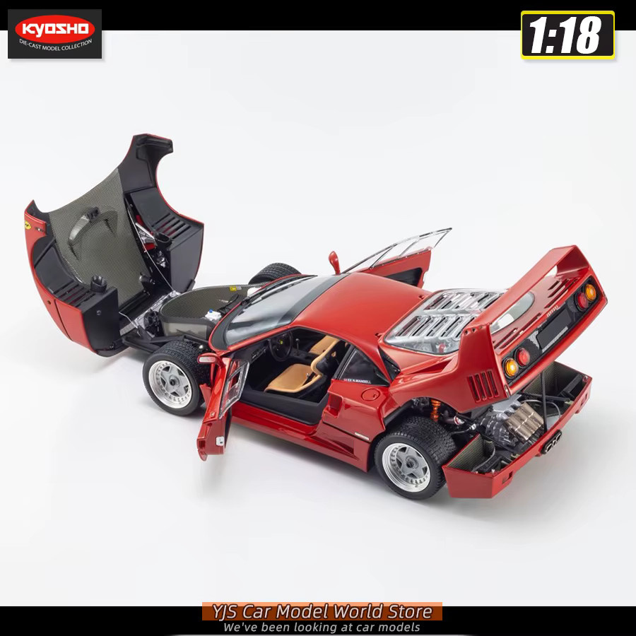 KYOSHO F40 Light Weight, Druckgussmodell, 1:18, Rot Blau, ab 14 Jahren - Bild 2