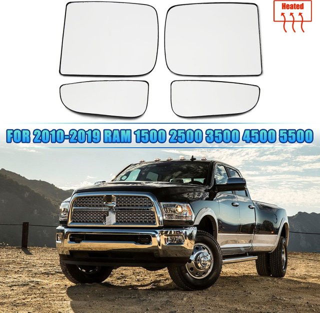 Beheizter Seitenspiegel aus Glas in Transparent für Dodge Ram 1500 2500 3500 4500 5500 Modelle 2010-2020 - Bild 1