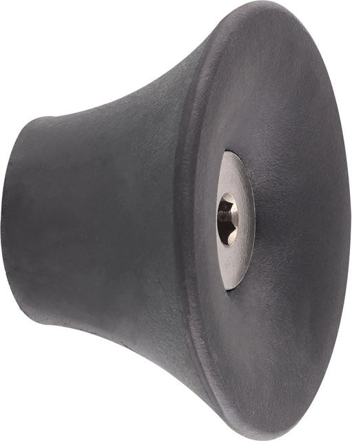Wagner Wandhaken Hooks4home Tulip in Schwarz aus verzinktem Stahl mit Elastomer-Einsatz, Durchmesser: 50 mm, Tiefe: 30 mm - Bild 1