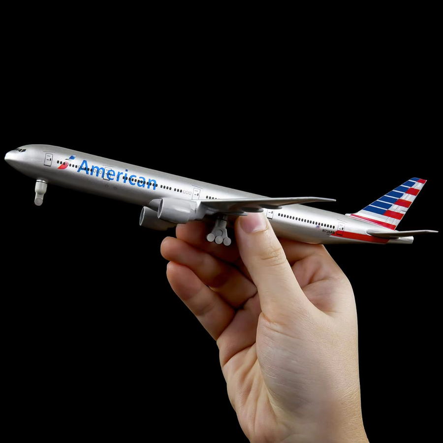 ZOCO B777 Flugzeugmodell, Modellbausatz, Metall, 20 cm - Bild 3