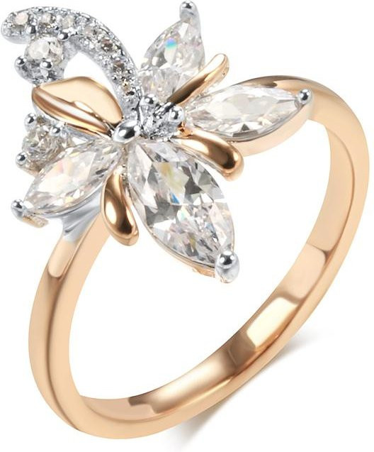 Ring Roségold, Zirkonia, Kristall, Damen - Bild 1
