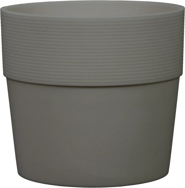 Scheurich Pflanzgefäß Groove in Nero mit Rillen-Design, Durchmesser: 24,5 cm - Bild 1