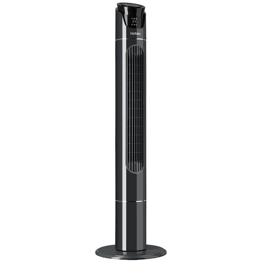 Tectake Turmventilator Anthrazit mit Oszillation, 3 Modi und 3 Geschwindigkeitsstufen, H x B x T: 110 x 31 x 31 cm - Bild 2