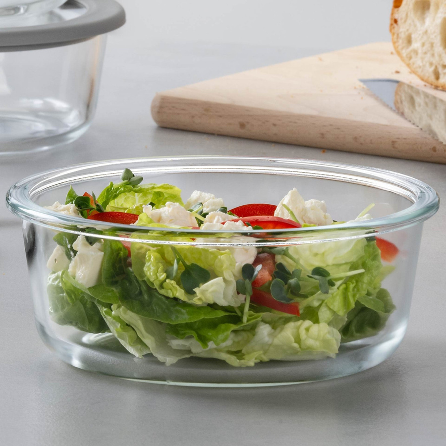 Fackelmann Chefkoch Vorratsdose aus Glas, rund, transparent, 950 ml - Bild 2