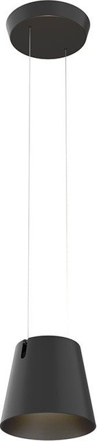 Baltensweiler Fez DZ LED-Pendelleuchte in Schwarz aus Aluminium mit dimmbarer Warmweiß-Beleuchtung (2700K) - Bild 1
