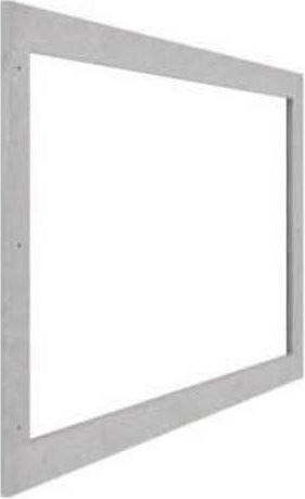 Hager Ausgleichsrahmen FZ300N zur Vergrößerung der Wandabstufung, Farbe: Grau, B/T/H: 119,5 x 129,5 x 2,2 cm - Bild 1