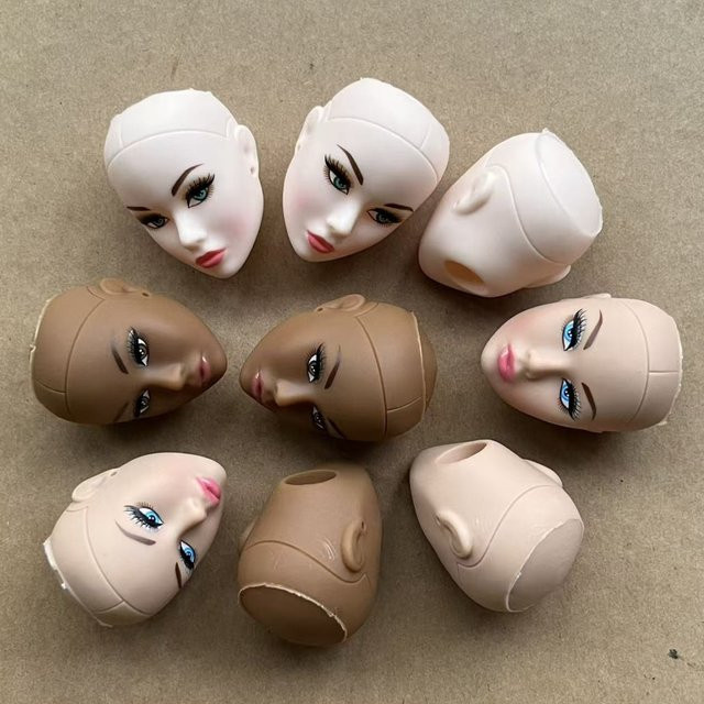 MengF Puppenköpfe DIY Übungsteile, Zubehör, Weiß, Rosa, Beige - Bild 1