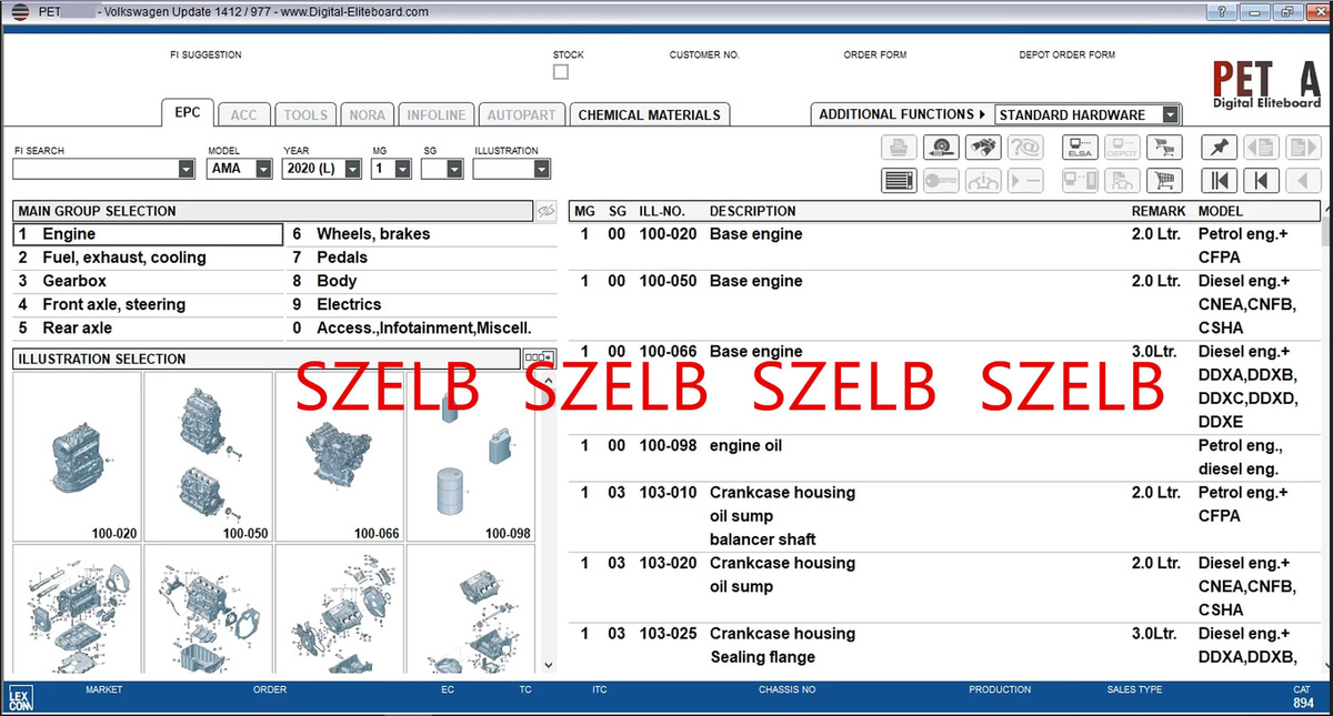 PETKA Software Autoreparaturkatalog für Audi, VW, Seat, Skoda und Dacia in Mehrsprachigkeit - Bild 2