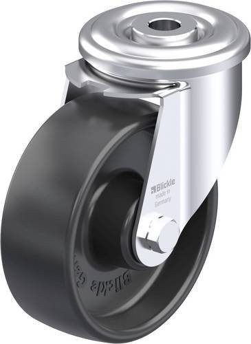 Blickle LER-PP 100R Stahlblech-Lenkrolle in Schwarz und Grau mit 100 mm Rad-Durchmesser und 150 kg Tragfähigkeit - Bild 1