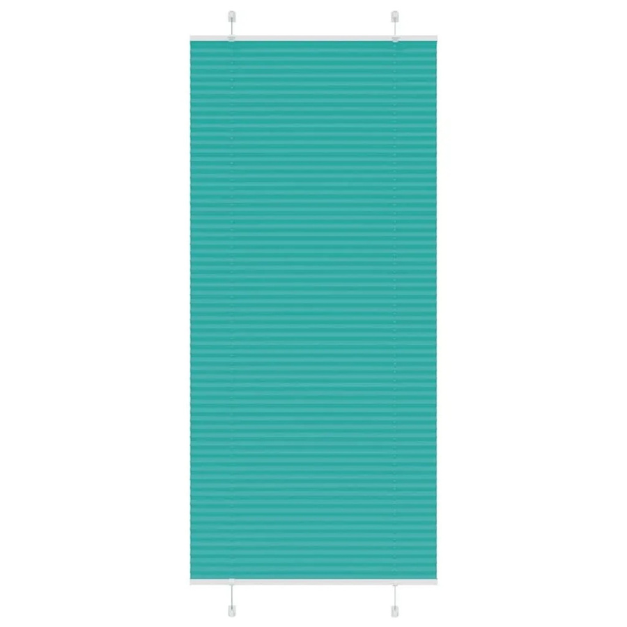 vidaXL Plissee Petrolgrün, halbtransparentes Stoffplissee aus Polyester, B: 85 cm, H: 200 cm - Bild 2