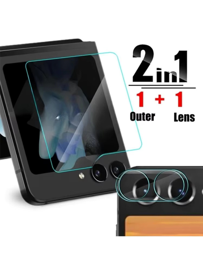 Samsung Displayschutzfolie aus gehärtetem Glas für Galaxy Z Flip 7, 6 und 5 5G, transparent, 9H Härtegrad und HD-Klarheit - Bild 7