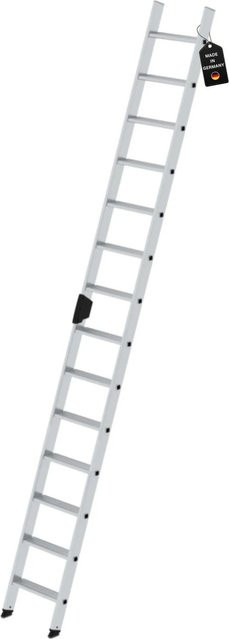 PROREGAL Stufen-Anlegeleiter ohne Traverse in Silber, 14 Stufen - Bild 1