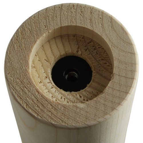 dieda Möbelfuß in Holzoptik, Farbe: Beige, Durchmesser: 6,6 cm - Bild 2