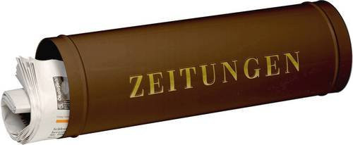Burg Wächter Zeitungsrolle 800 BR aus Stahlblech in Braun - Bild 1