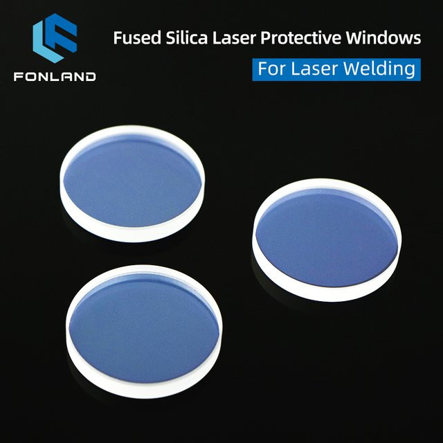 FONLAND Laser Schweißen Schutzfenster D18T2 D20T2 D20T3 D20T5 Transparent für Laser Schneiden und Handschweißen - Bild 1