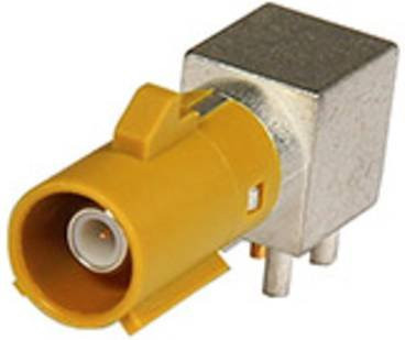 Molex FAKRA-Steckverbinder Buchse gewinkelt 50Ω in Blau und Gelb - Bild 1