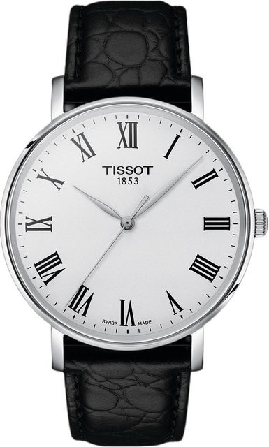 Tissot Armbanduhr, Quarz, Edelstahlgehäuse, 40 mm, Lederarmband, Herren - Bild 1