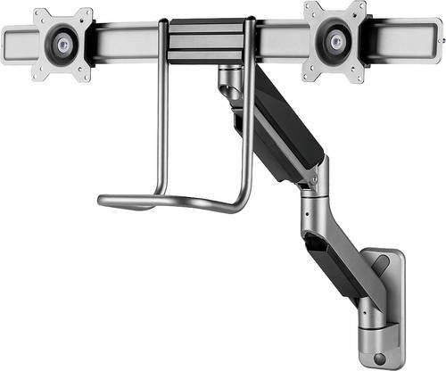 My Wall HL 53 L Monitor-Wandhalterung in Silber für Displays von 43,2 cm bis 81,3 cm, schwenkbar und drehbar - Bild 1