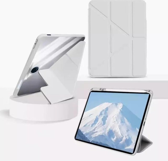 Stoßfeste Acryl-Schutzhülle für OPPO Pad 2, OnePlus Pad und weitere Modelle in Weiß - Bild 1