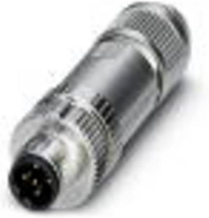Phoenix Contact 1424662 Sensor-Aktor-Steckverbinder M12 unkonfektioniert, 5-polig, Farbe: Silber - Bild 1