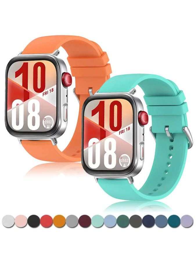 OAKCHARM Smartwatch-Armband, Silikon, Schwarz, kompatibel mit Huawei Watch Fit4, Fit4 pro, Fit3, Fit2 - Bild 5