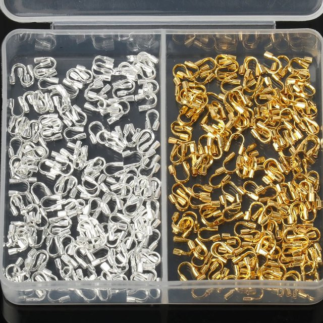 LNMBII U-förmige Steckverbinder, Drahtschlaufe, Gold- und Silberfarben - Bild 1