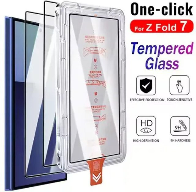 Samsung Schutzfolie aus gehärtetem Glas für Galaxy Z Fold7 transparent - Bild 1