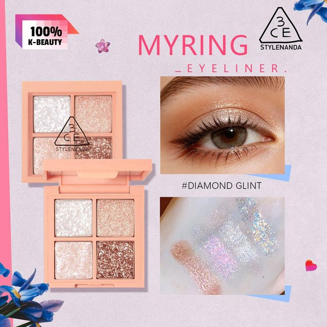 3CE Eye Palette Rosy Hip, Puder, Schimmernd - Bild 1